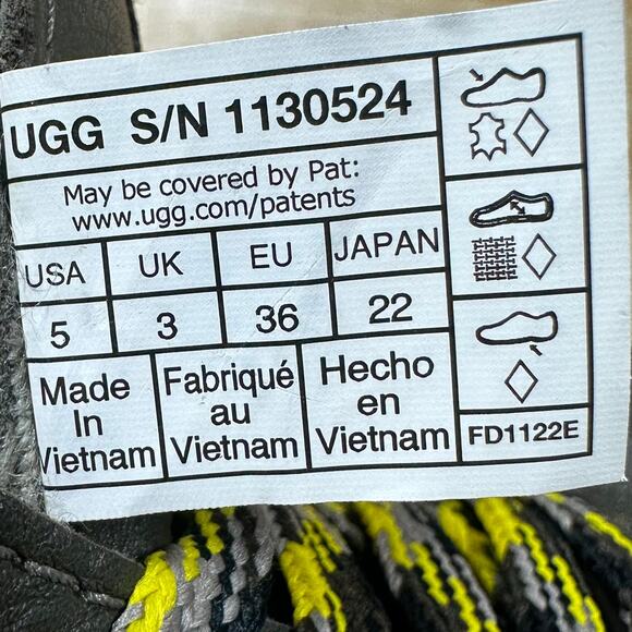 UGG Women's Ashton Addie Snow Boot Slate Brown Size 5 New Without Box - Picture 8 of 9